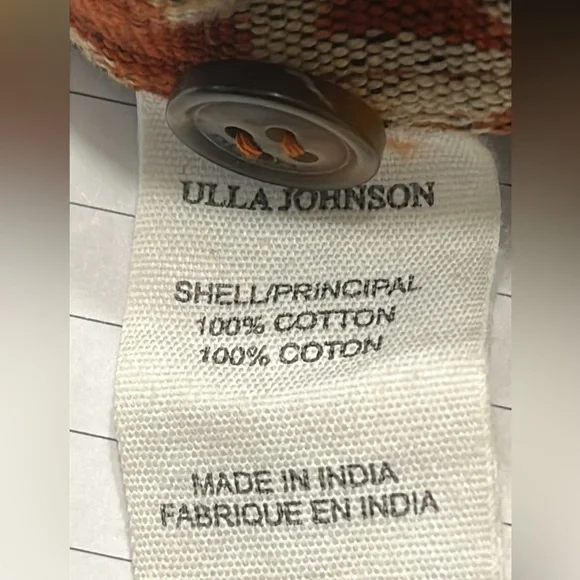 Ulla Johnson Women's Salima Printed Multicolor Ruffle Cotton Skirt Sz 6 - Picture 11 of 12